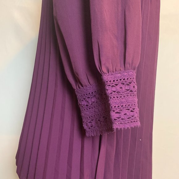 Boho💜Purple Flowy Top Size M - Picture 6 of 10